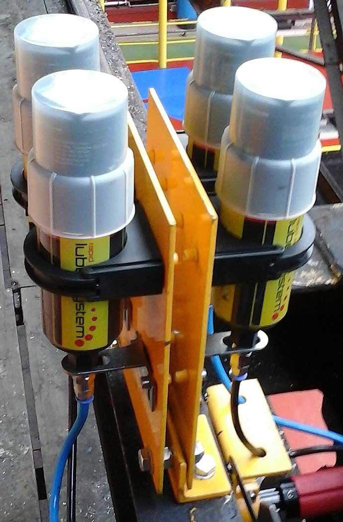 Crane Wheel Lubrication system Installation
